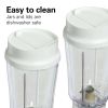 Hamilton Beach Smoothie Blender with 2 Travel Jars and 2 Lids White 51102V