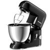 4.3 Qt 550 W Tilt-Head Stainless Steel Bowl Electric Food Stand Mixer-Black