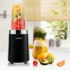 1000W Portable Blender with 6-Blade Design-Black - Color: Black