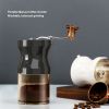 Household Manual Coffee Grinder 9 Levels Adjustable Mini Portable Washable Stainless Steel Coffee Mill Transparent