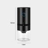 Portable Electric Coffee Grinder USB Rechargeable Large Capacity Adjustable Coarseness Coffee Bean Grinder Black