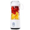 Portable Blender Type-C Rechargeable Juicer Cup Electric Blender for Travel Kitchen 380ml White