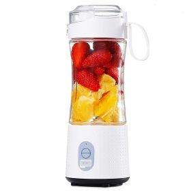 Portable Blender Type-C Rechargeable Juicer Cup Electric Blender for Travel Kitchen 380ml White