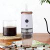 Portable Electric Coffee Grinder with 5 Precise Grind Settings USB Charging Automatic Coffee Bean Grinder Mill White