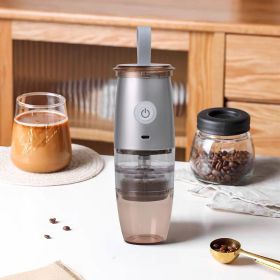 Portable Electric Coffee Grinder with 5 Precise Grind Settings USB Charging Automatic Coffee Bean Grinder Mill Gray