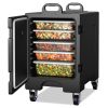 81 Quart Capacity End-loading Insulated Food Pan Carrier with Wheels