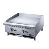 24" Griddler (24" Depth)  2-Burner Commercial  Griddle in Stainless Steel  with 4  legs