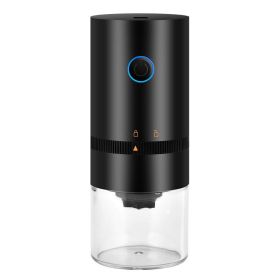 Portable Electric Coffee Grinder USB Rechargeable Large Capacity Adjustable Coarseness Coffee Bean Grinder Black