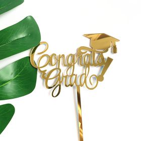 Acrylic Graduation Season Cake Decoration Insert (Option: 4 Style)