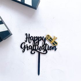 Acrylic Graduation Season Cake Decoration Insert (Option: 13 Style)