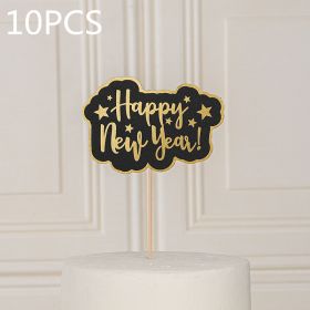 Chinese New Year cake decoration plug-in (Option: 019style-10PCS)