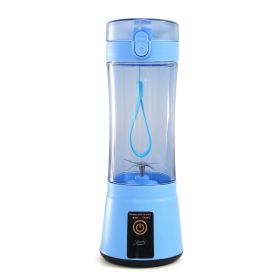 Portable Blender Portable Fruit Electric Juicing Cup Kitchen Gadgets (Option: Blue-USB)