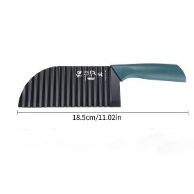 1pc Wolf Tooth Knife; Multifunctional Potato Chips Cutter; Wave Knife; Vegetable Potato Slicer; Fancy Potato Chips Cutting Artifact (Color: 304 Chip Knife, Quantity: 999)