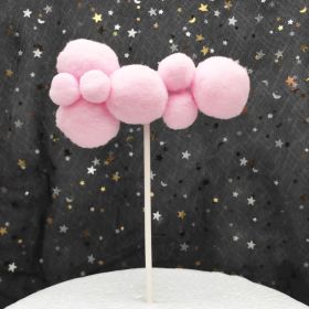 Creative Large And Small Cloud Cake Decoration Card (Option: Pink-Large long)